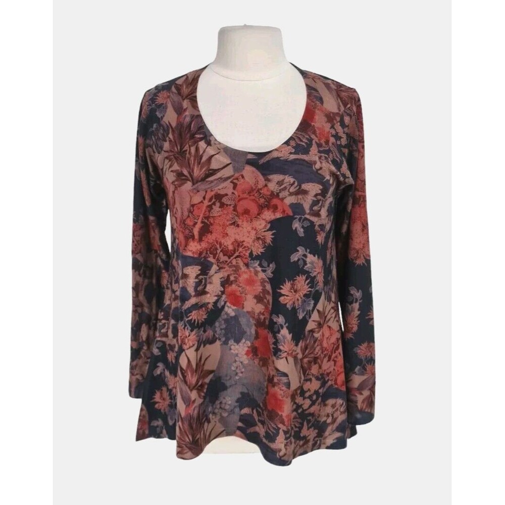 Soft Surroundings Women Asymmetric Hem Tunic Top Size M Loose Fit Knit  312P